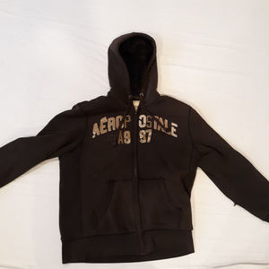 Aeropostale A987 Hoodie sweatshirt distressed